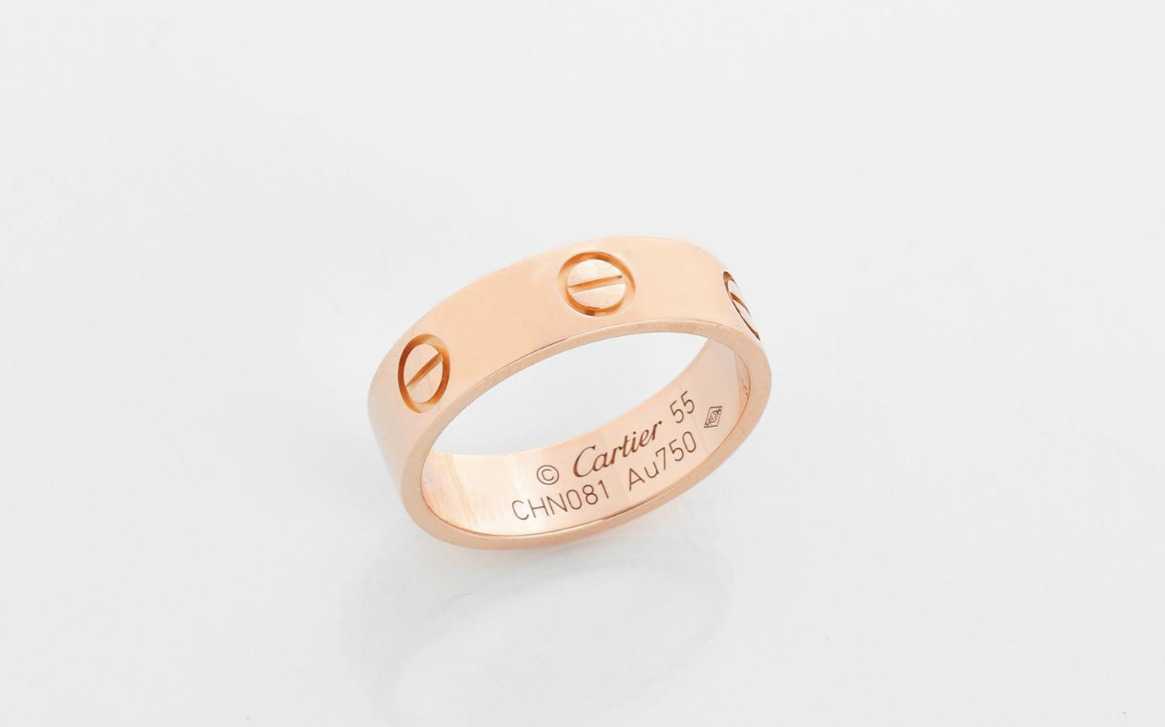 Cartier, bague Love en or rose