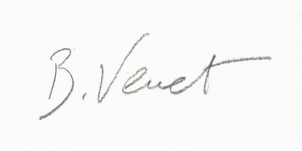 Bernar Venet's signature