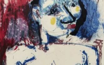 Bernard Lorjou, gouache on paper