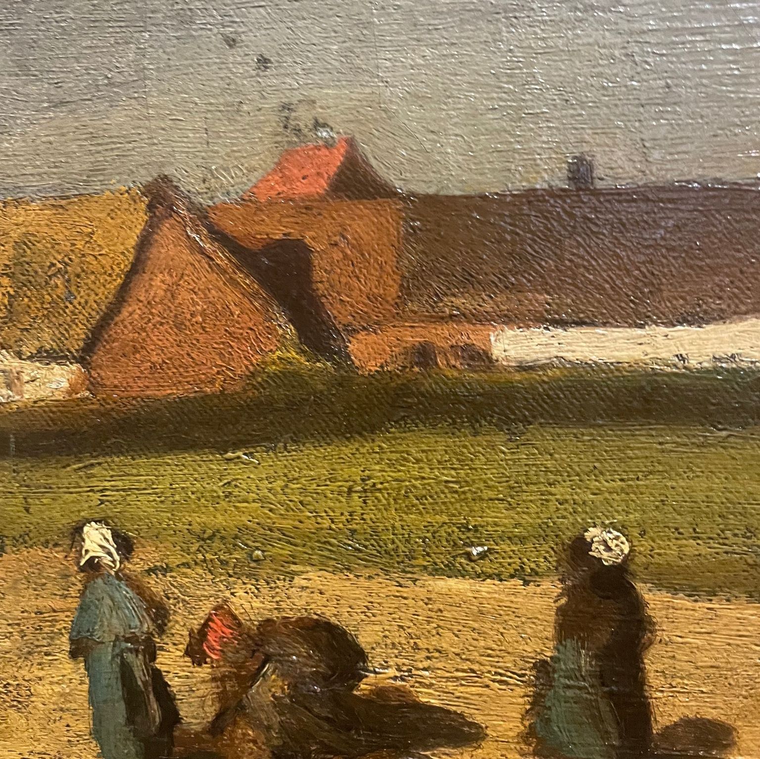 Jules Breton, oil on canvas, detail