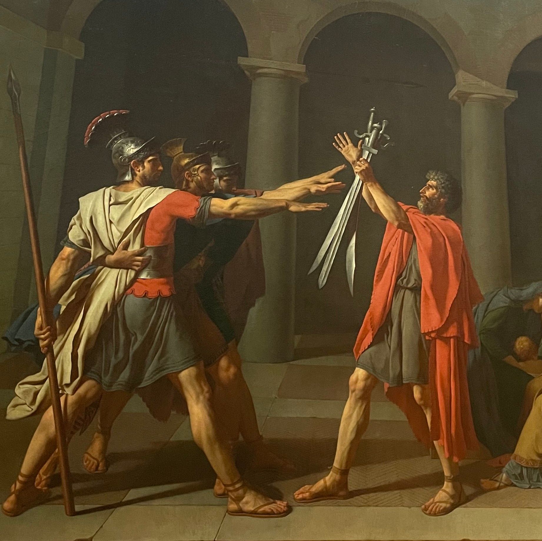 Jacques-Louis David, The Oath of the Horatii, oil on canvas