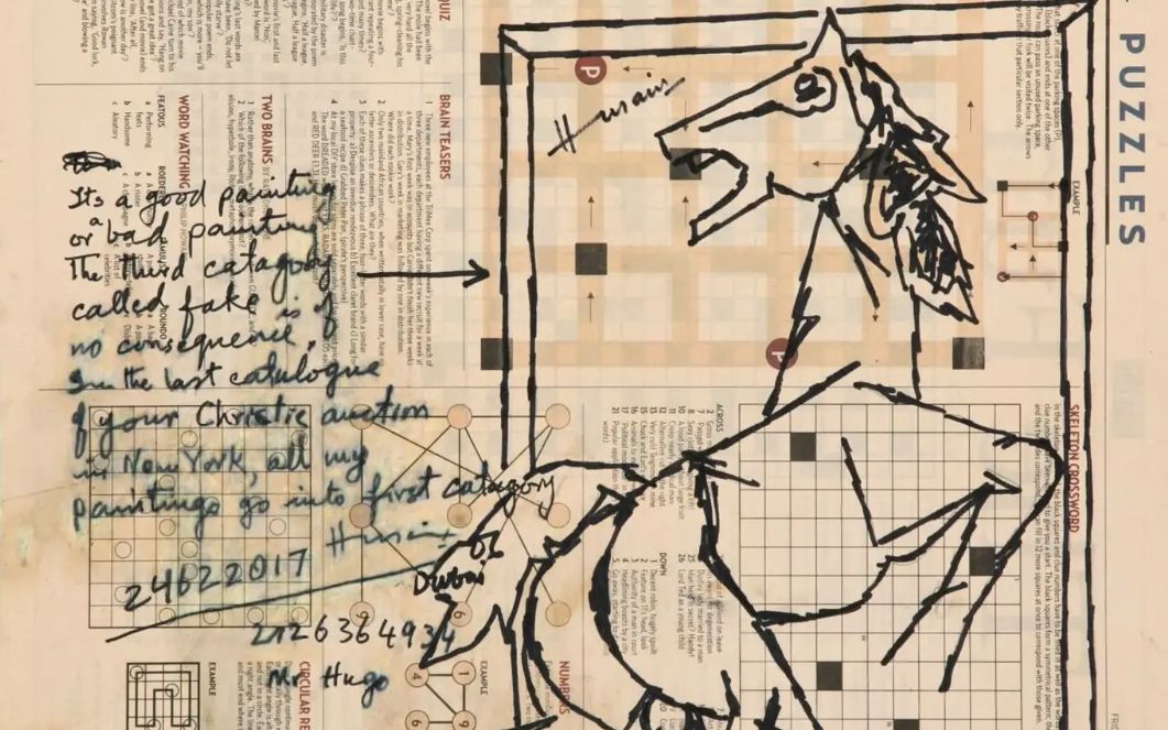 Maqbool Fida Husain, collage and drawing