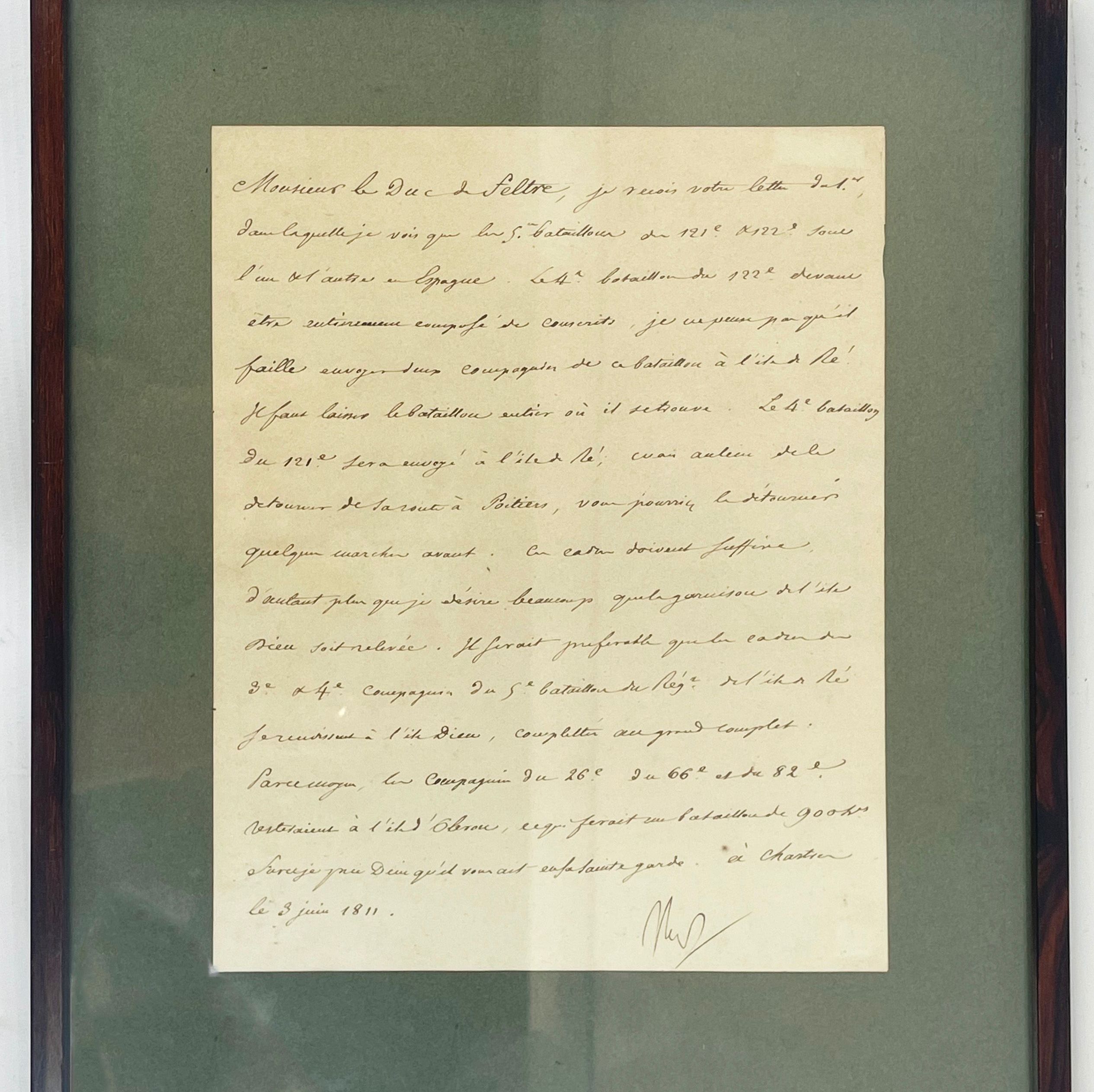Letter from Napoleon I
