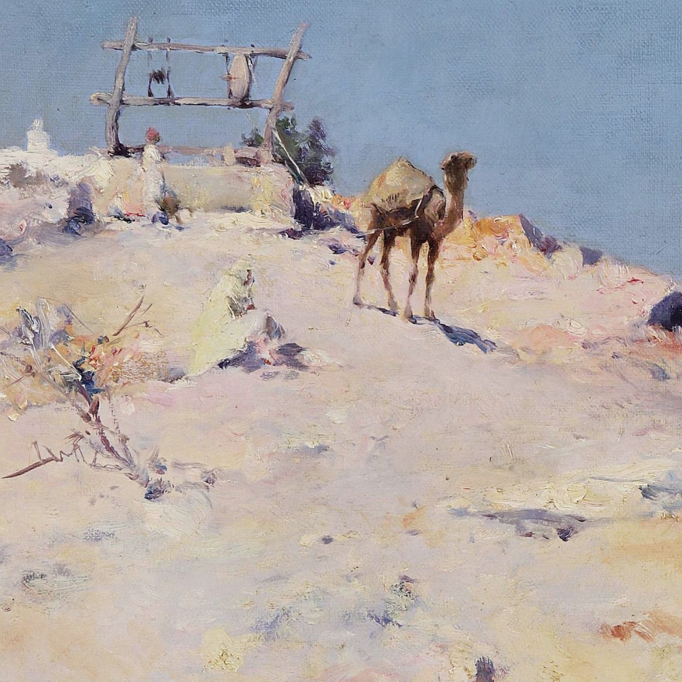 Auguste Émile Pinchart, huile sur toile