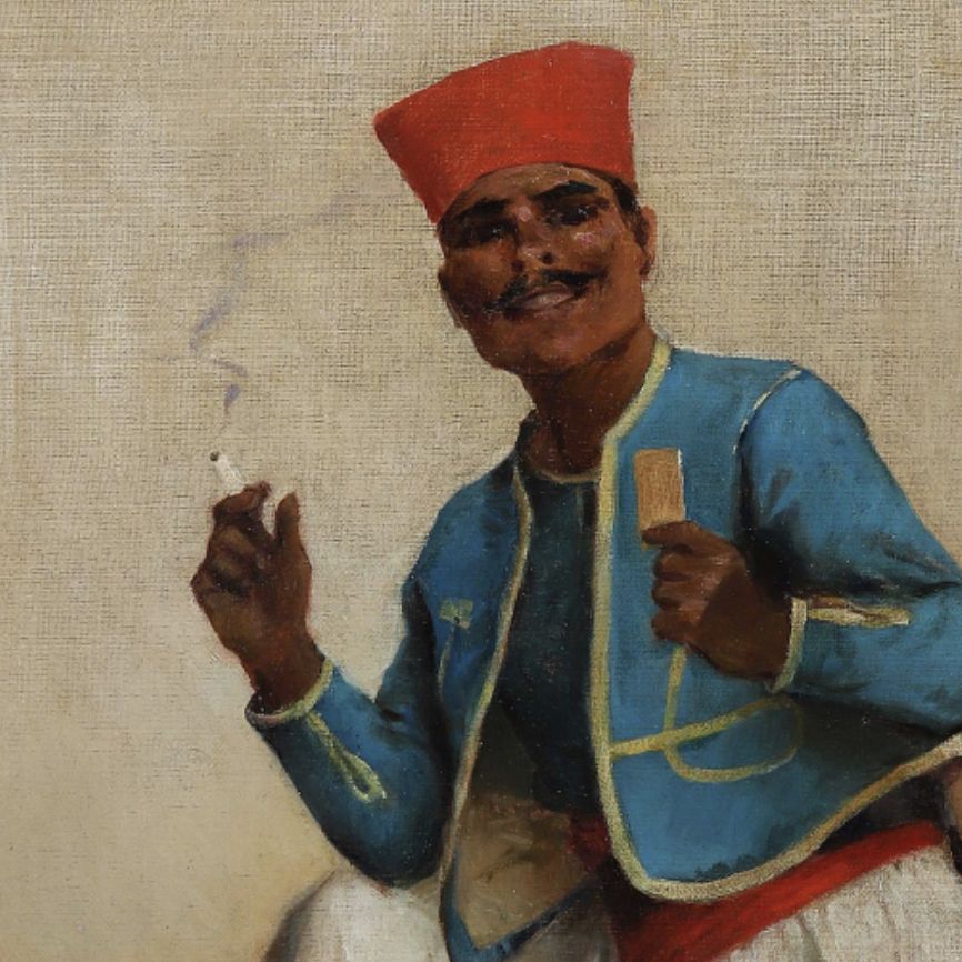 Auguste Émile Pinchart, huile sur toile
