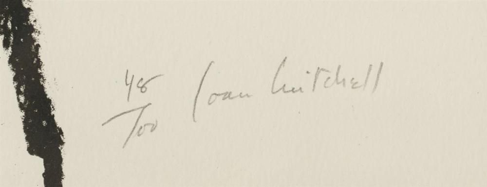 Signature of Joan Mitchell