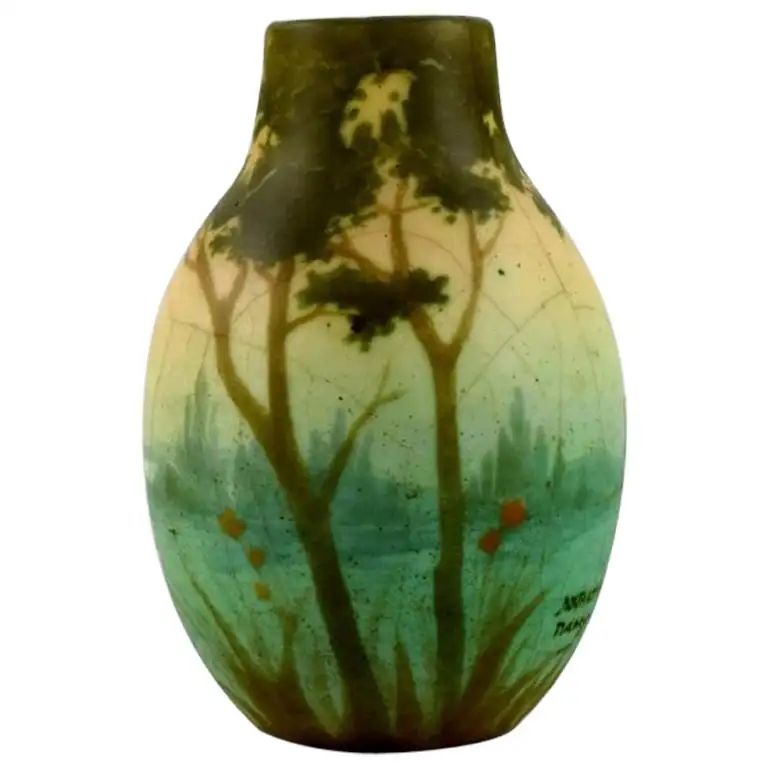 Almaric Walter, acid-etched pâte de verre vase