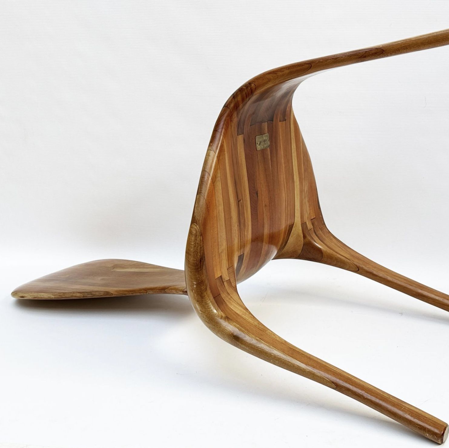 Lucien Burquier, wooden chair