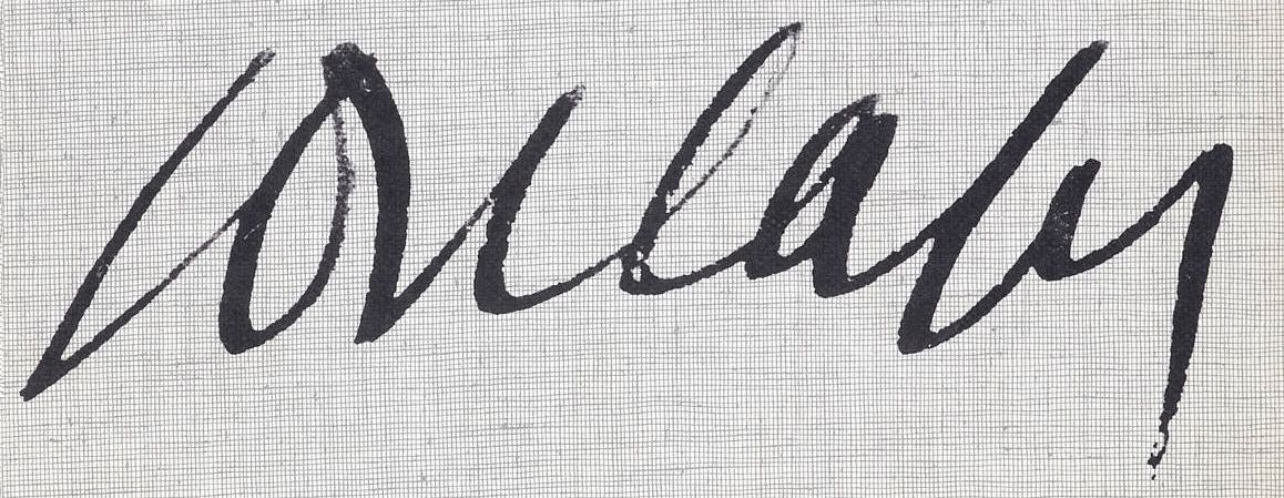 Signature of Pierre Soulages