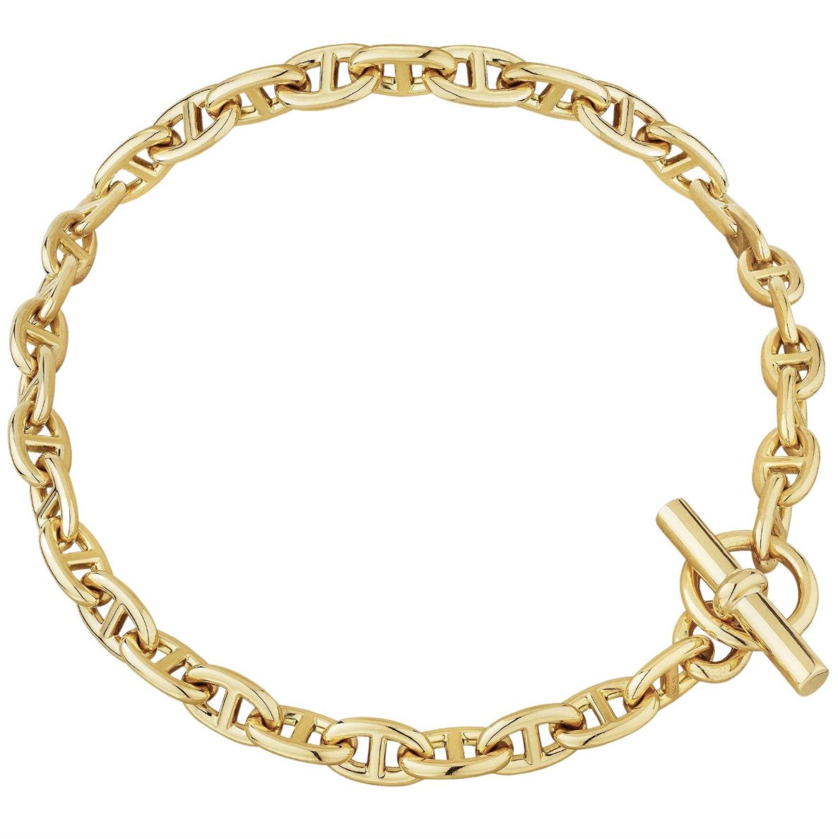 Hermès, gold anchor chain bracelet