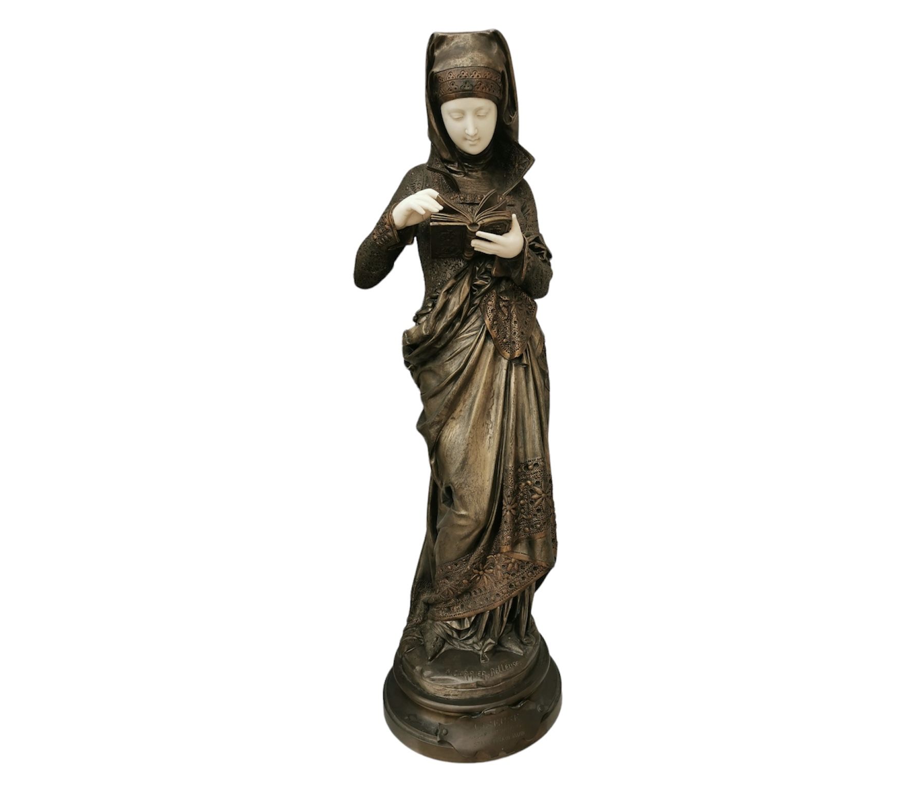 Carrier Belleuse, Reading lamp, bronze