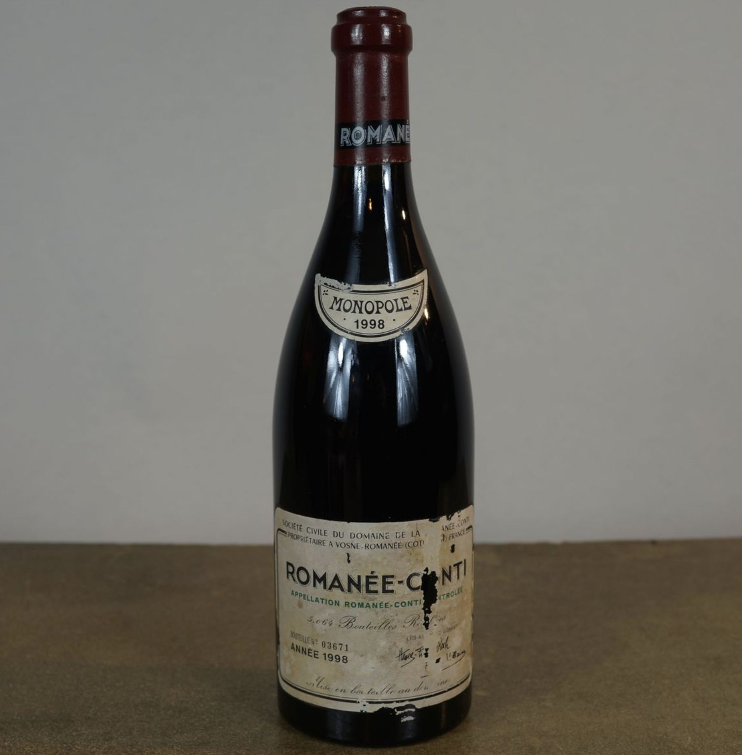 Romanée Conti, 1998 vintage