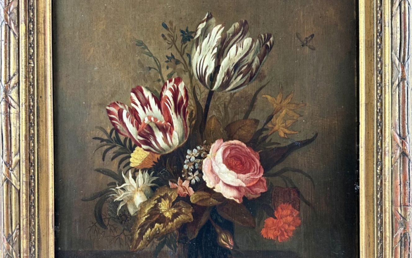 Anthony II Claesz, still life of flowers, oil on canvas