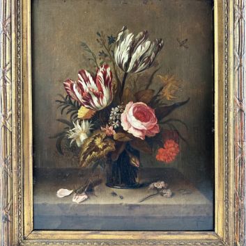 Anthony II Claesz, still life of flowers, oil on canvas