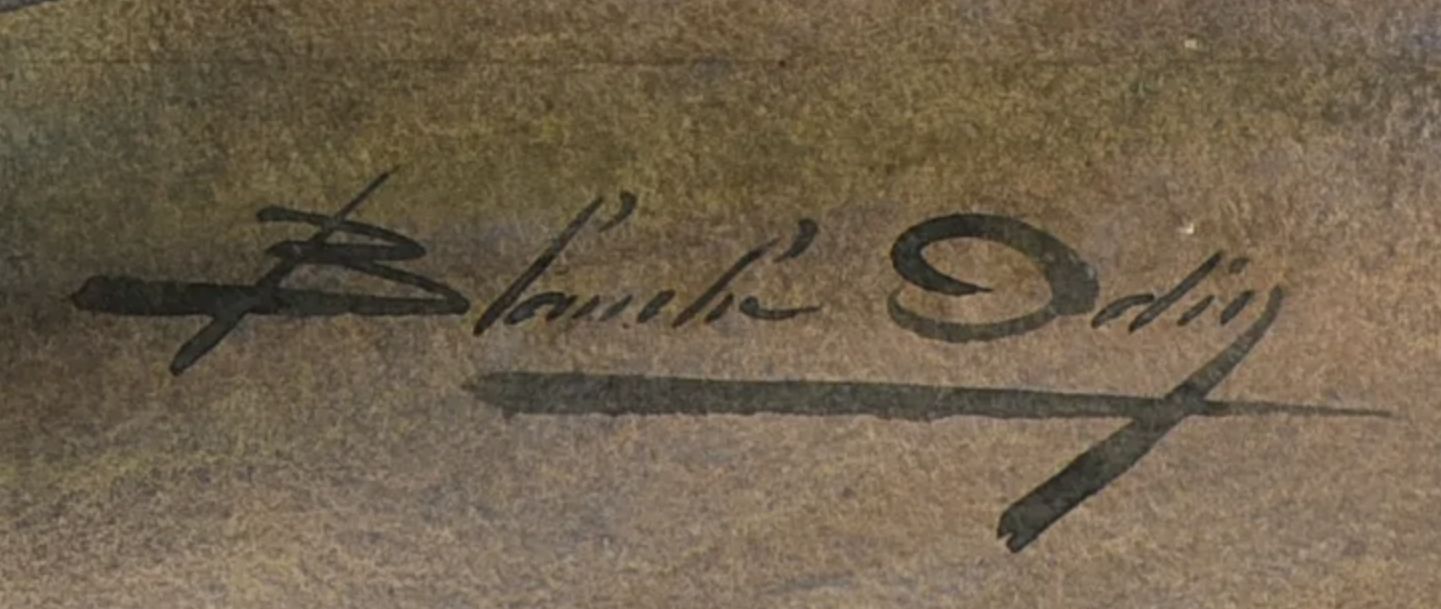 Signature of Blanche Odin