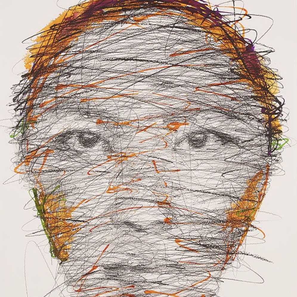 Hom Nguyen, technique mixte sur papier