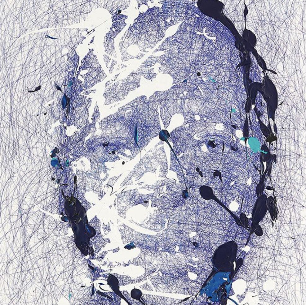 Hom Nguyen, technique mixte sur papier