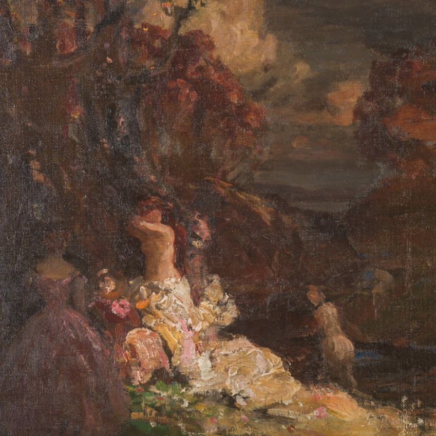 Adolphe Monticelli, huile sur toile