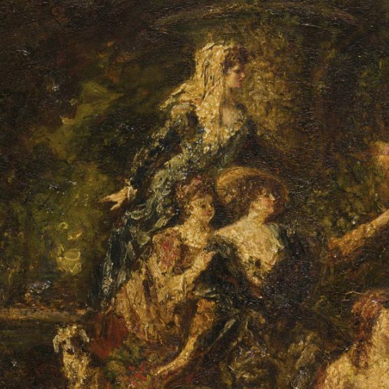 Adolphe Monticelli, huile sur toile