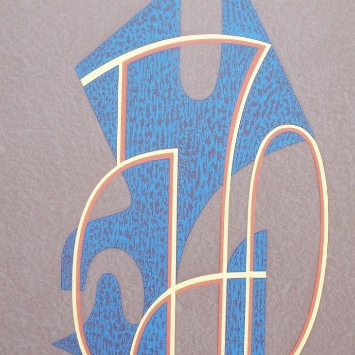 César Domela, lithograph