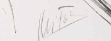 Signature of Igor Mitoraj