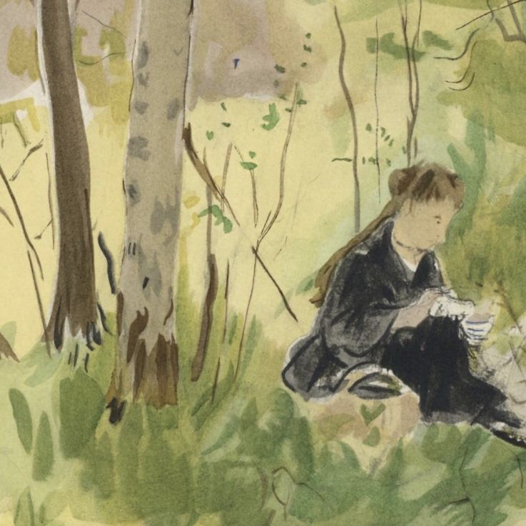 Berthe Morisot, watercolor