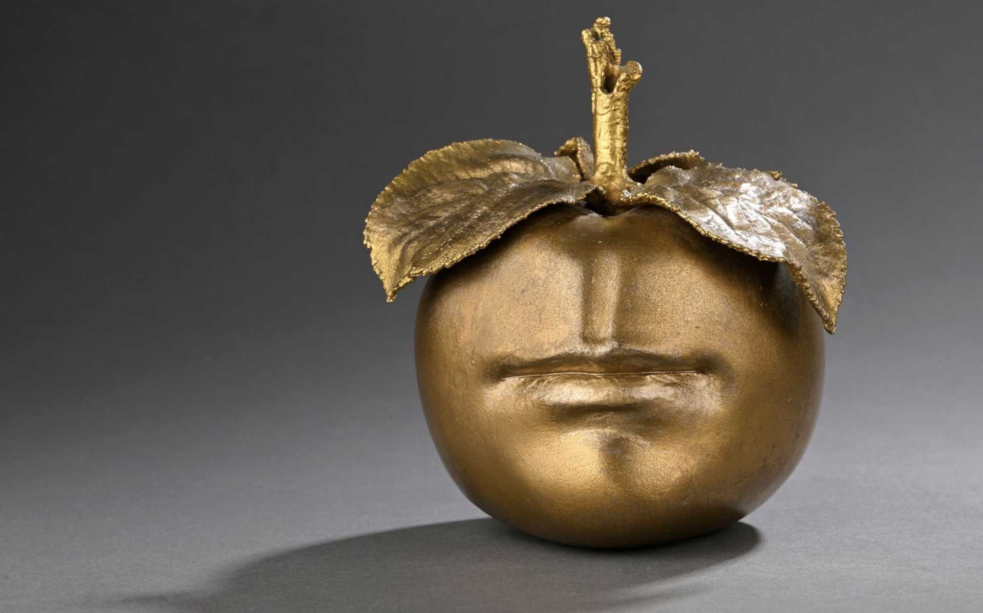Claude Lalanne, sculpture pomme en bronze