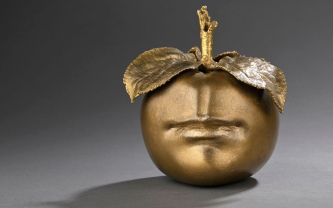 Claude Lalanne, sculpture pomme en bronze