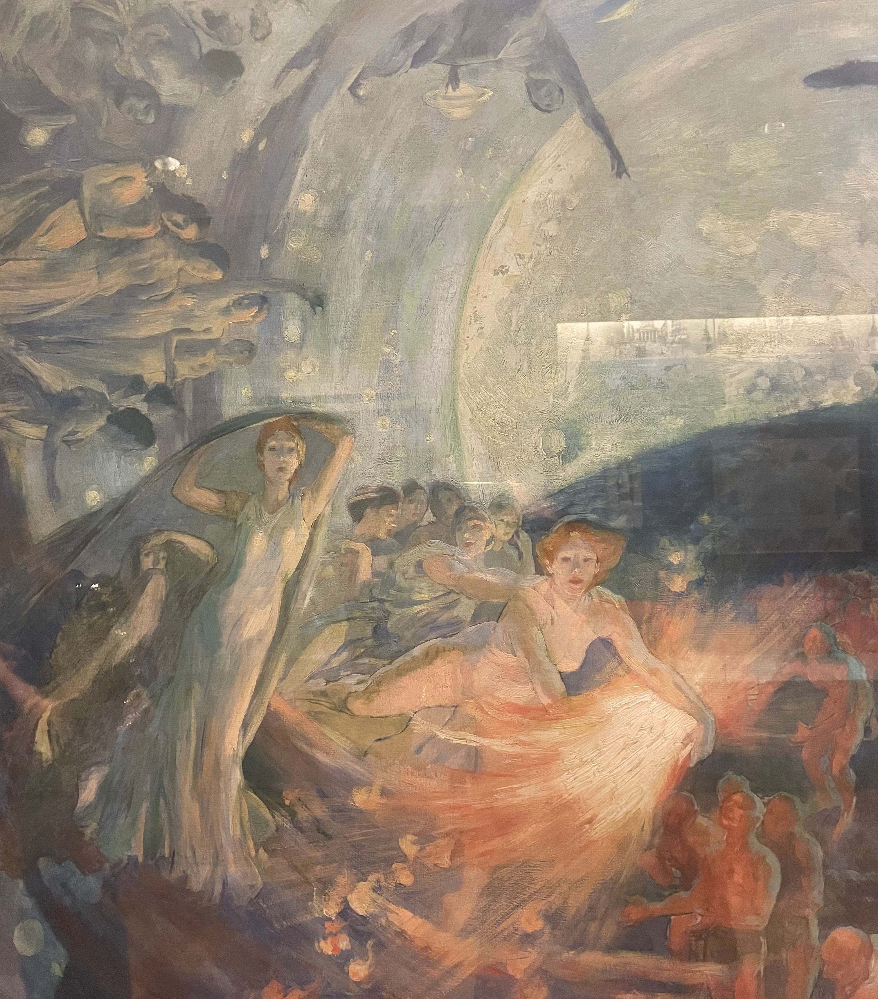 Albert Besanrd, oil on canvas