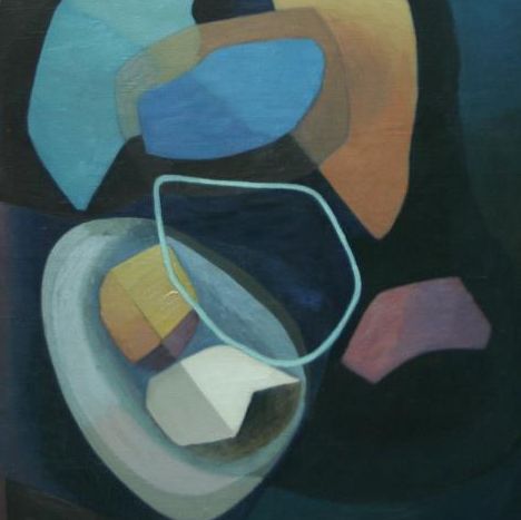 Foltyn, cubist composition, oil on canvas