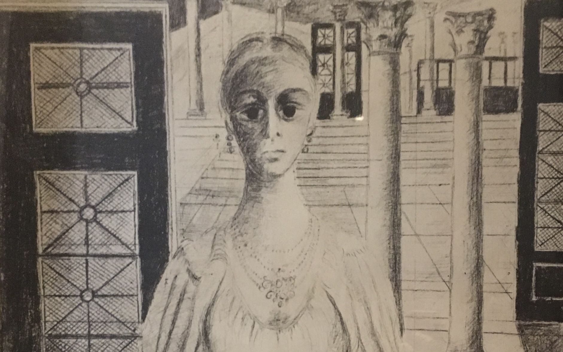 Paul Delvaux, lithograph