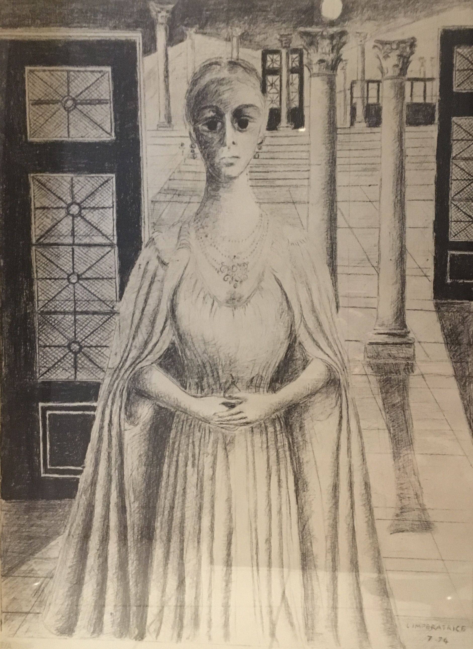 Paul Delvaux, lithograph