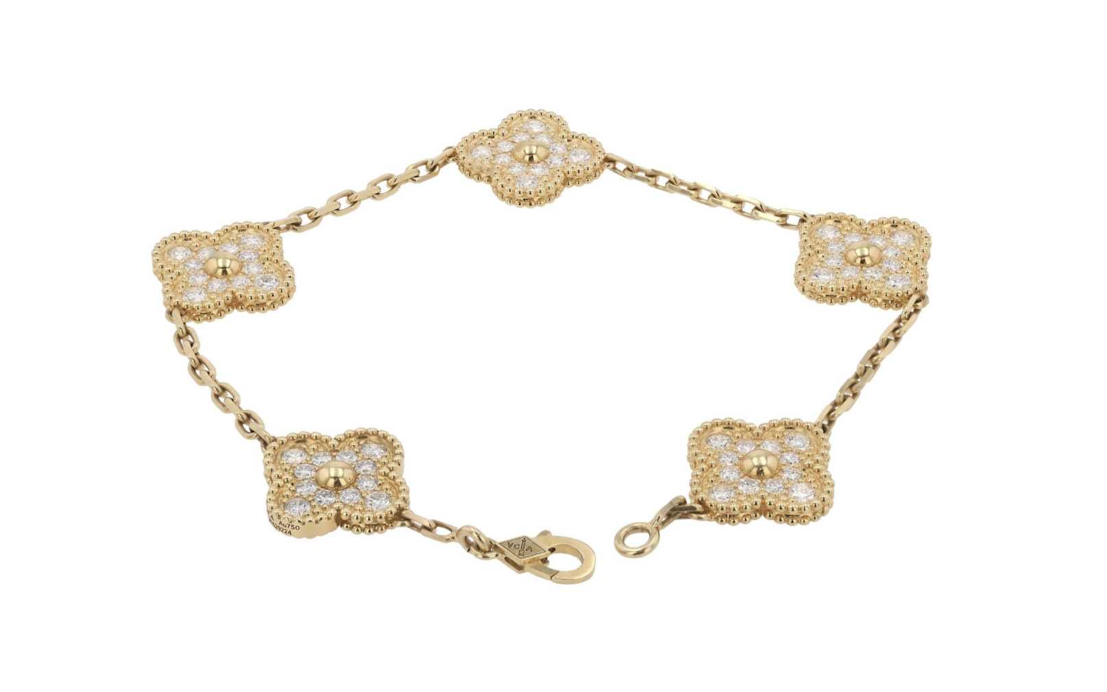 Van Cleef & Arpels, bracelet Alhambra en diamants