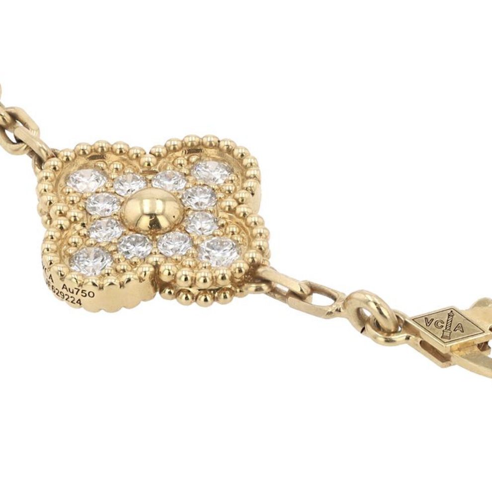 Van Cleef & Arpels, bracelet Alhambra en diamants