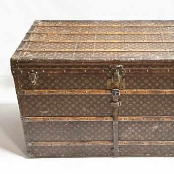 Louis Vuitton canvas trunk