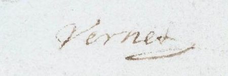 Signature of Claude Joseph Vernet