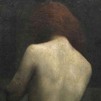 Attribué à Marie Augustin Zwiller (Didenheim 1850-1939 Neuilly sur Seine) Nu féminin roux, vu de dos