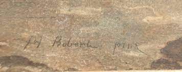 Hubert Robert's signature