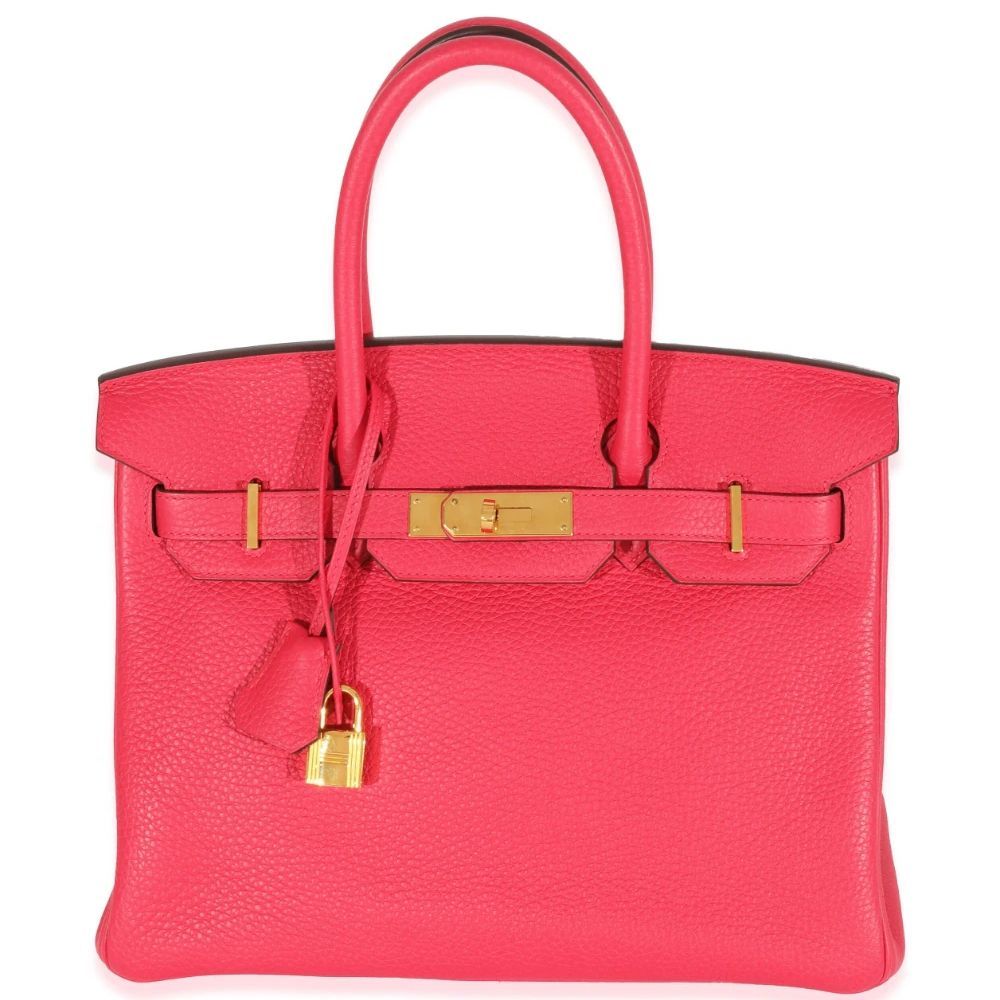 Birkin 30 rose in smooth leather