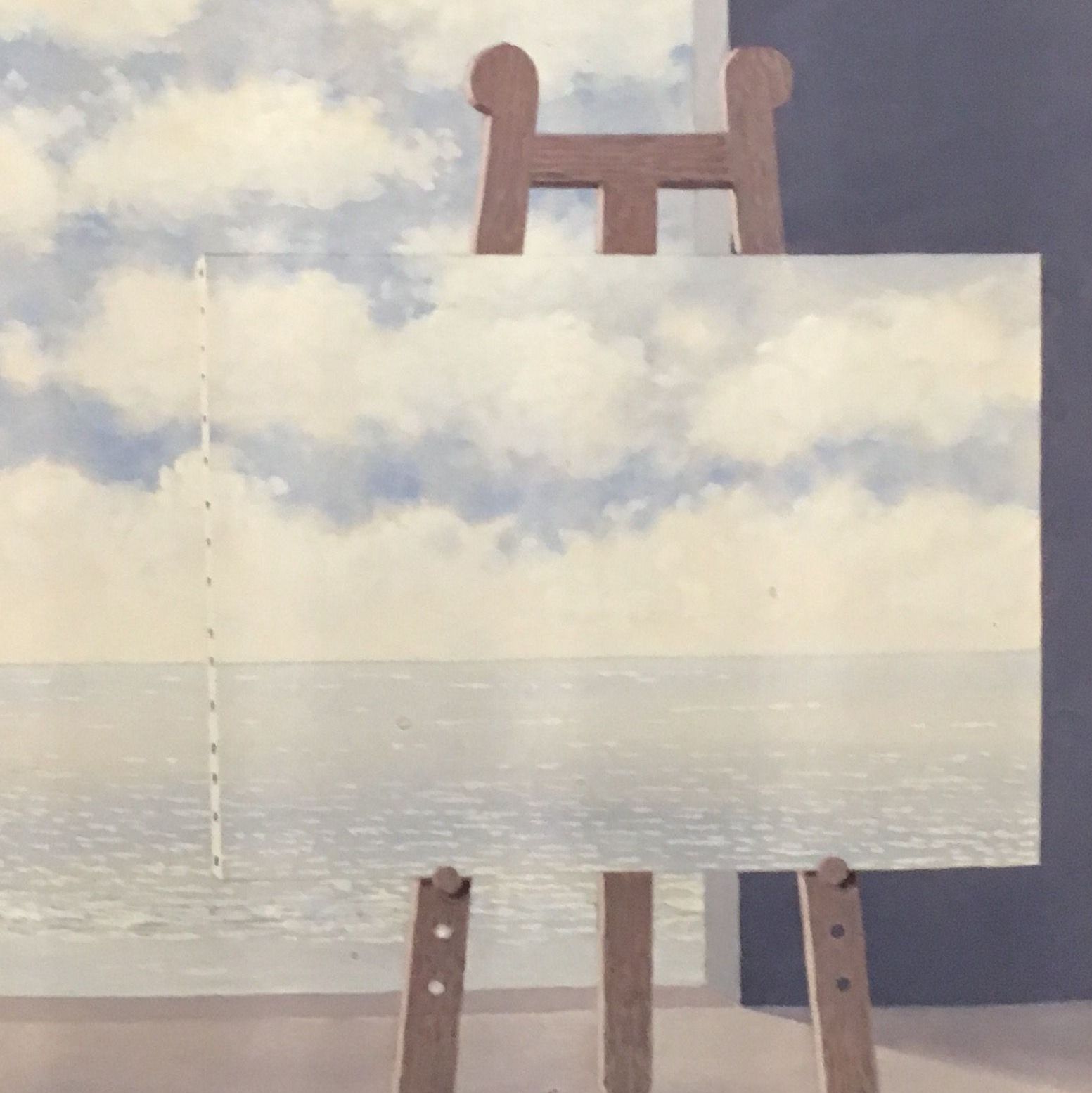 Magritte, The human condition, oil on canvas