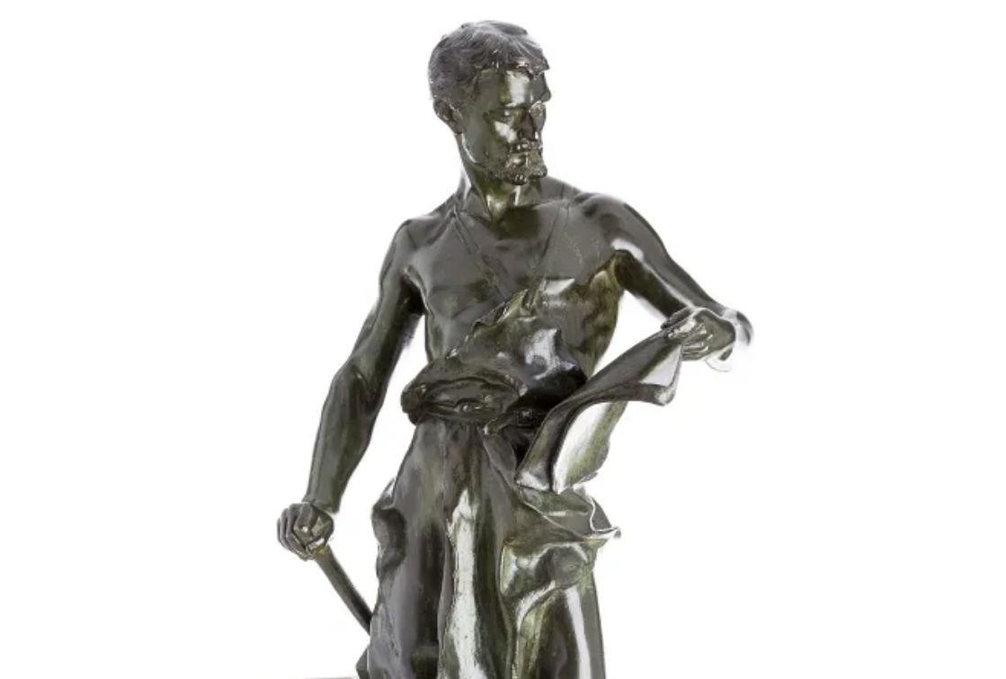 Jean Baptiste Germain, bronze print with brown patina