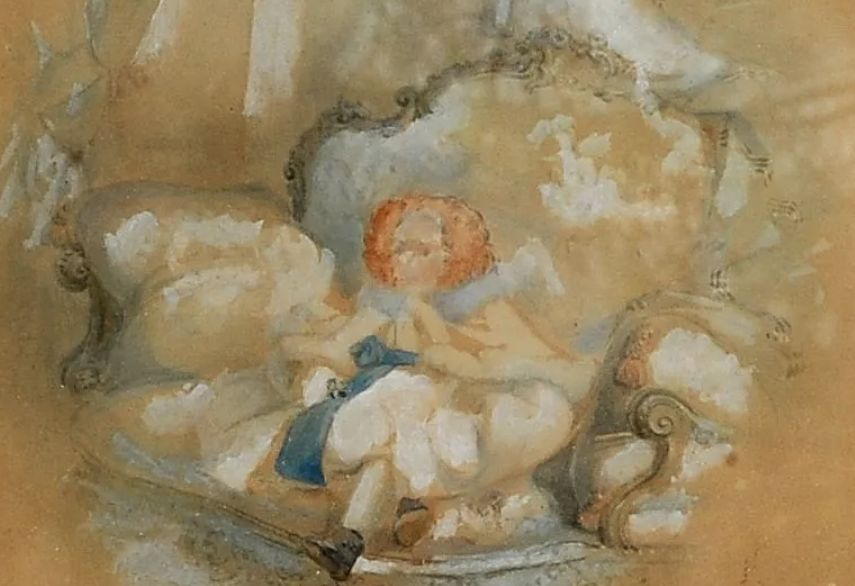 Léon Bazile Perrault, watercolor