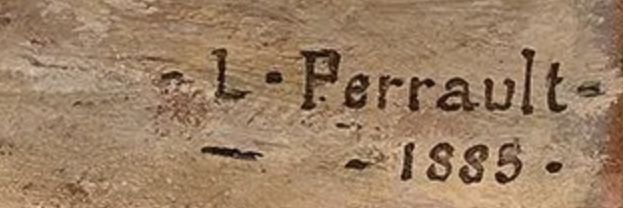 Signature of Léon Bazile Perrault