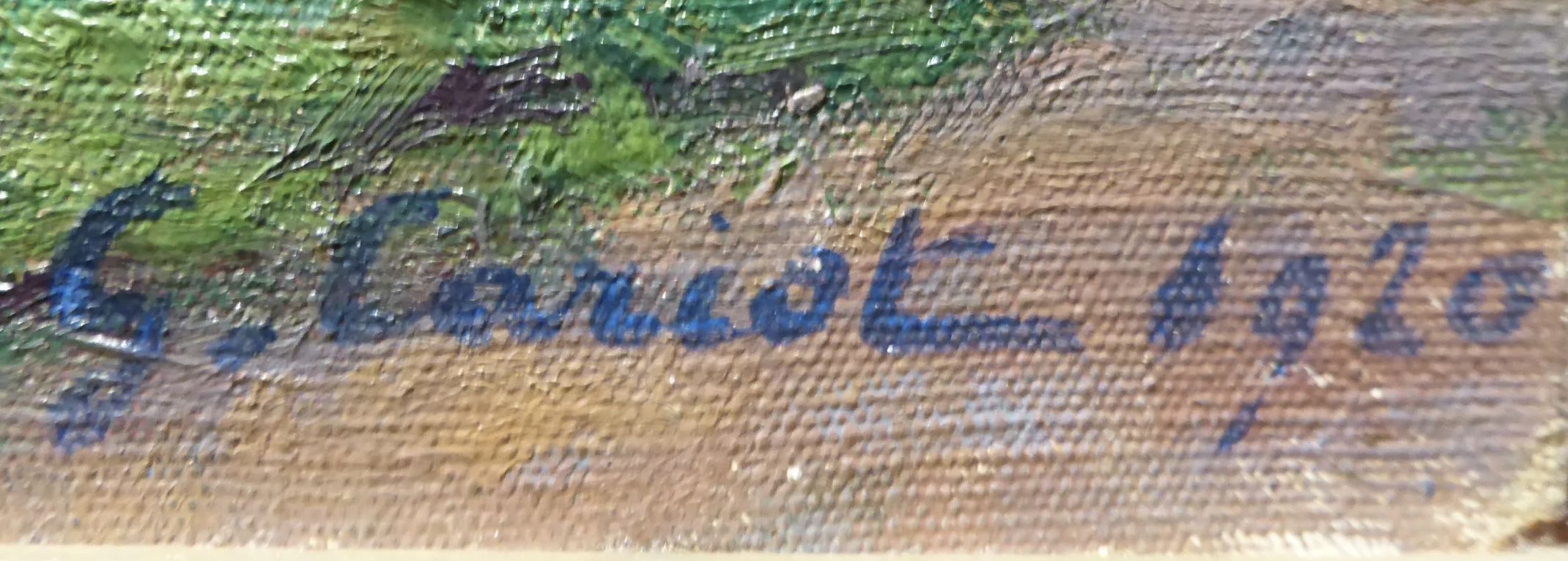 Signature of Gustave Cariot