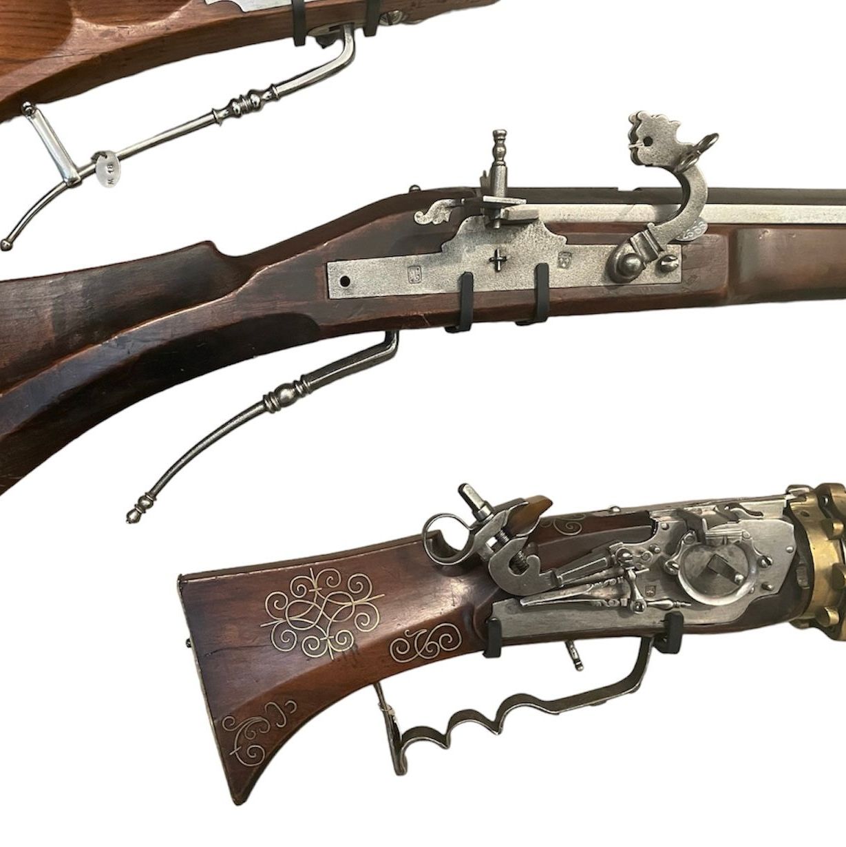 Detail of repeating infantry rifle stocks