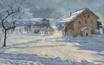 Arnold Lakhovsky, huile sur toile