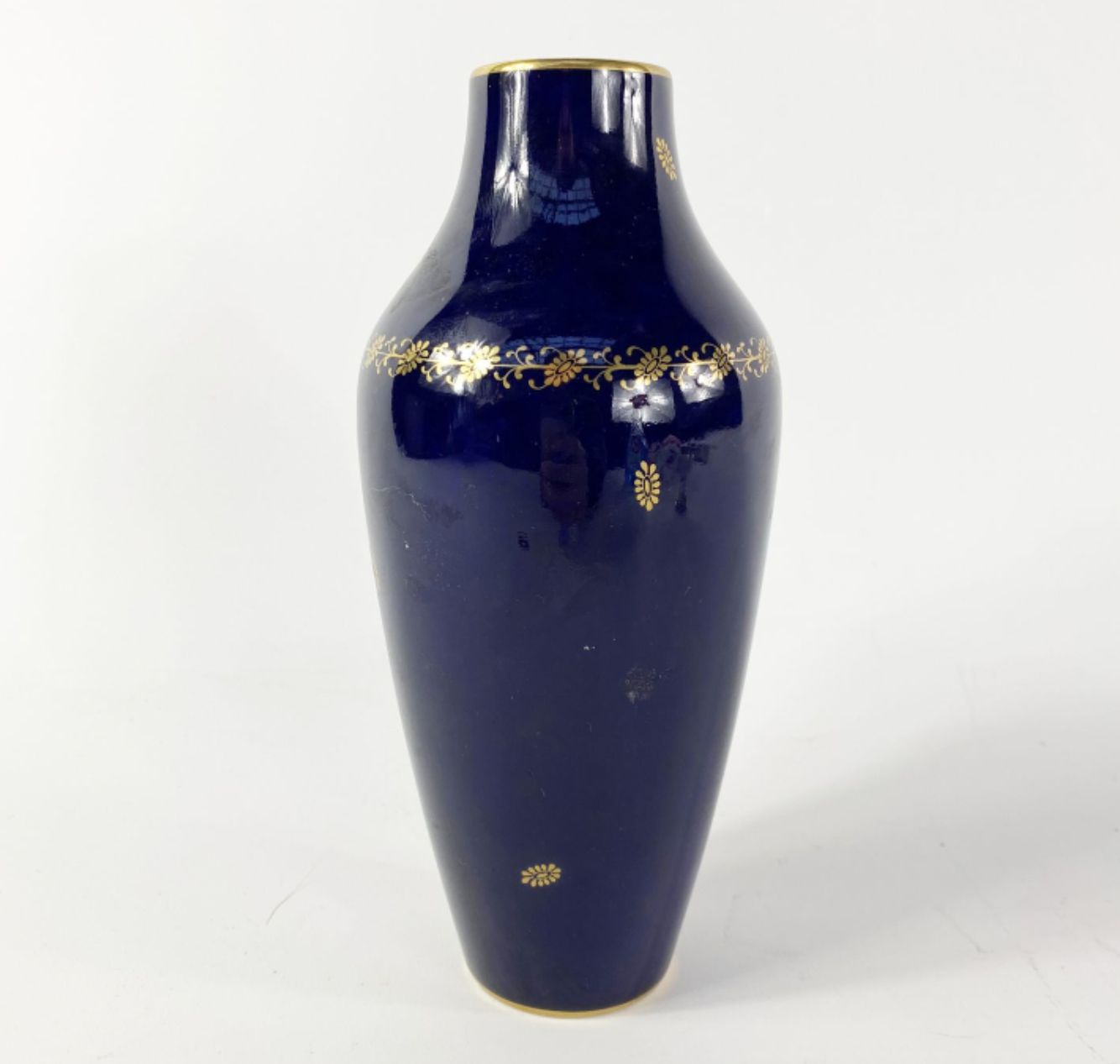 Sèvres blue porcelain vase