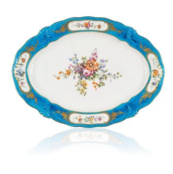Vincennes celestial blue service dish