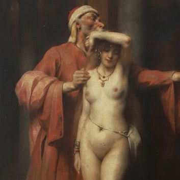 Henri Adrien TANOUX (1865-1923) The slave trader
