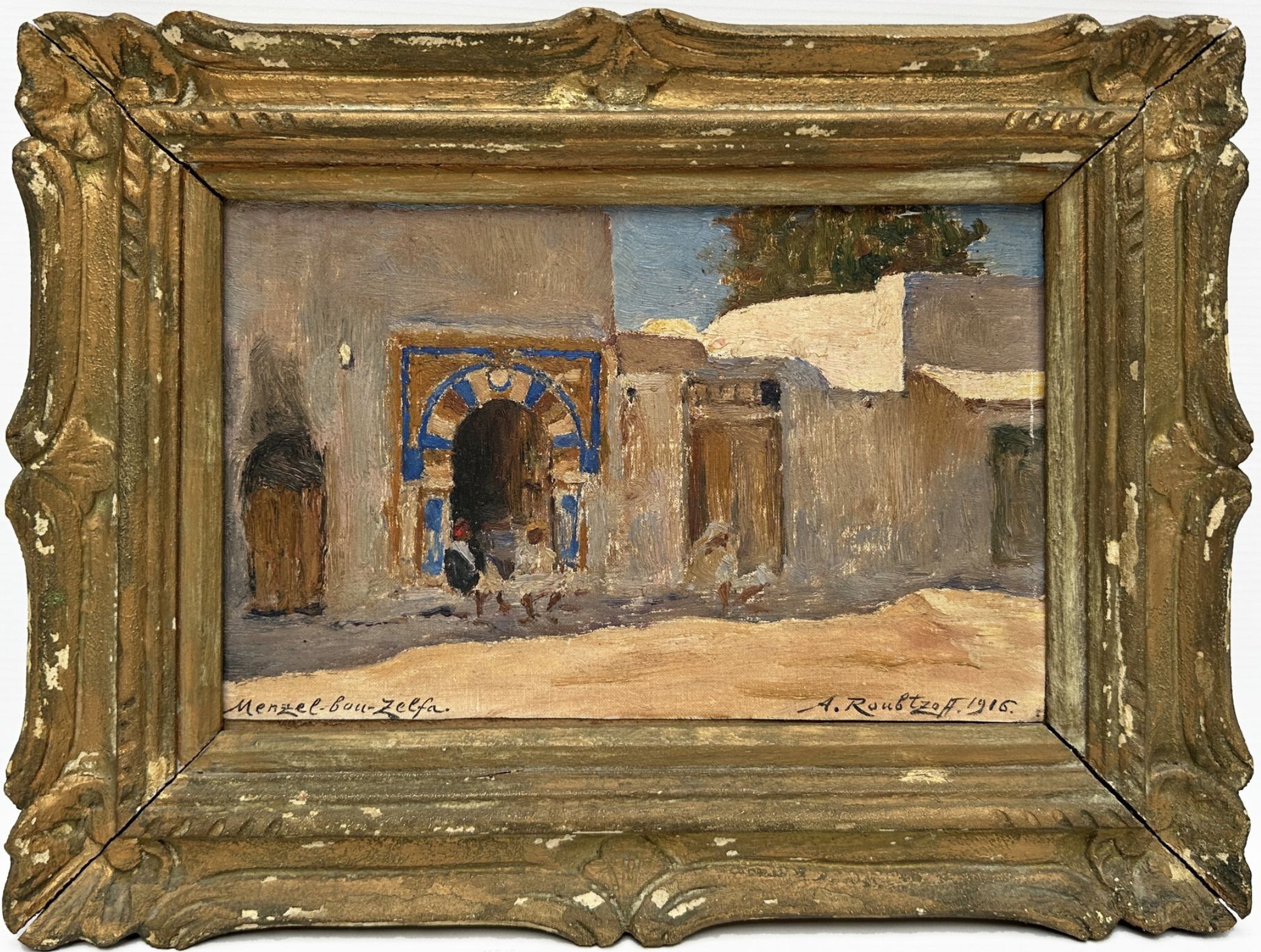 Alexandre Roubtzoff, oil on canvas